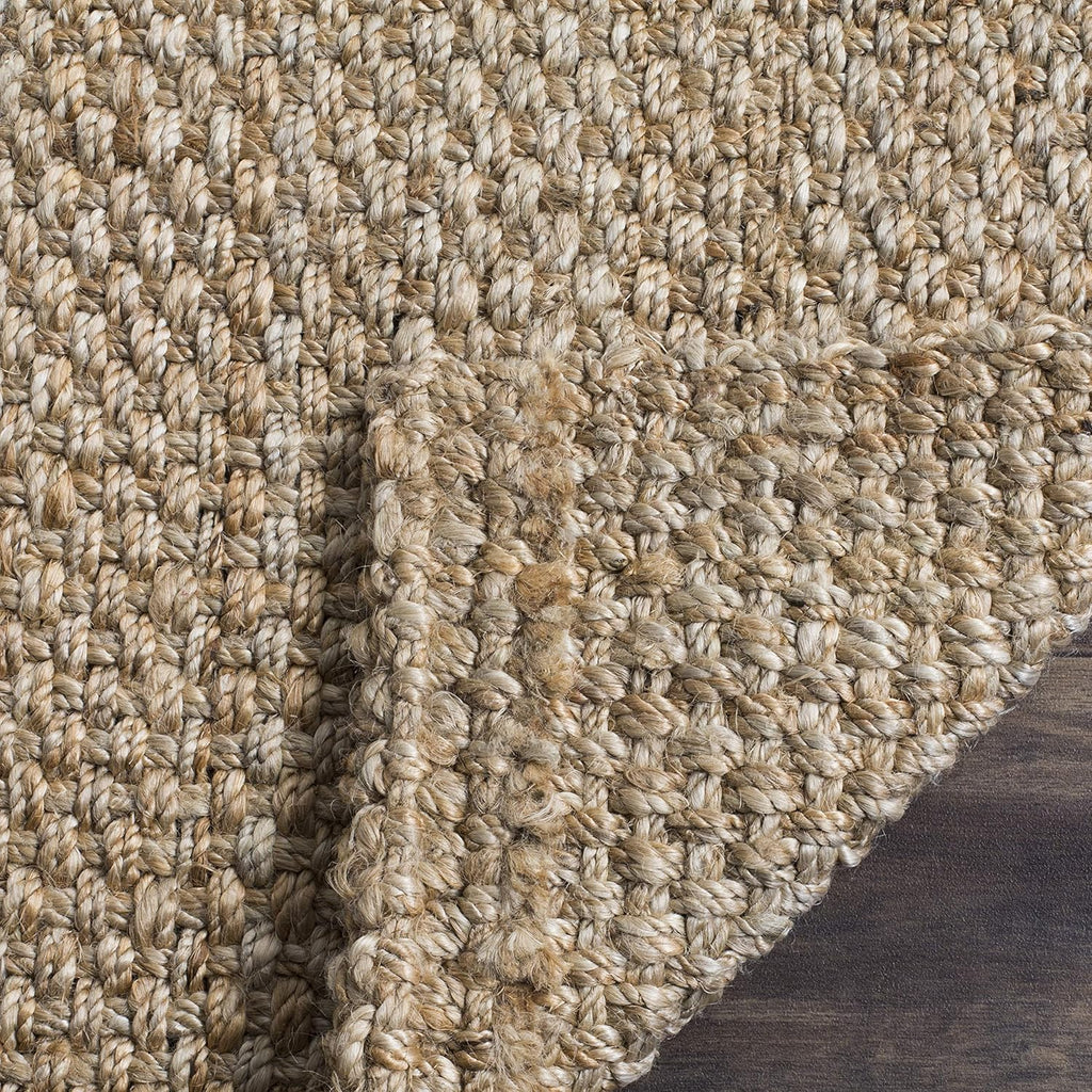 SAFAVIEH Area Rug 9x12 - Natural Fiber Collection - Large - Natural Brown, Handmade Jute, Basketweave Design (NF401A)