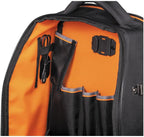 Klein Tools 62805BPTECH 28-Pocket Laptop Backpack Tool Bag, Tradesman Pro Extra-Large Tech Tool Backpack with Molded Bottom, Charging Port