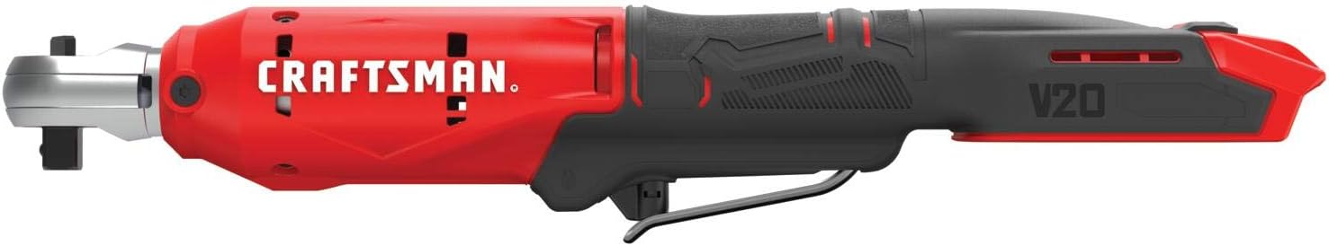 CRAFTSMAN V20 Cordless Ratchet Wrench, 3/8 inch Drive, 300 RPM, up to 35 ft-lbs of Torque, Bare Tool Only (CMCF930B)