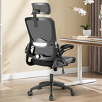 Ergonomic Office Chair,Mesh Office Chair with Lumbar Support,High Back Desk Chair with Flip-up Arms,400 lbs Big and Tall Computer Chair with Headrest,Comfy Desk Chairs