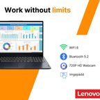 Lenovo IdeaPad 15.6" FHD Business Laptop • Microsoft Office 365 • 1.1TB Storage • DDR4 • Intel Dual core • 1TB Cloud and 128GB SSD and • WiFi 6 • Copilot AI • Windows 11 no Mouse • Essential Laptop