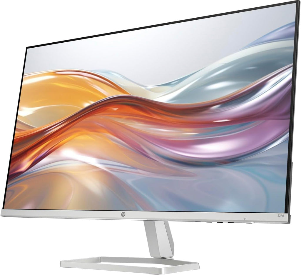 HP Series 5 527sf Monitor (Replaces Model M27h) 94F44AA#ABA w/Docztorm Dock  27" FHD IPS  2x HDMI  1x VGA  3-Sided Micro-Edge Bezel  Ideal for Home & Business  Black/Silver (2026 Latest Model  2 Pack)