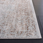 SAFAVIEH Area Rug 9x12 - Evoke Collection - Large - Ivory & Taupe, Distressed Design, Non-Shedding & Easy to Clean, Ideal for Living Room, Bedroom, Dining Space (EVK256E)
