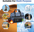 Electric Portable Cooler Plug in 12V Car Cooler Bag, Warmer Bag for Vehicle, DC Power Cord,25L Insulated Lunch Bag for Family Outings, Grocery,Camping,Truck Drivers,All Season ﻿