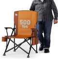 TIMBER RIDGE Oversized Folding Camping Chair High Back Heavy Duty for Adults Support up to 500lbs with Cup Holder, Side Pocket Cooler Bag
