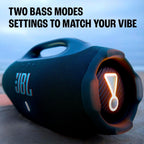 JBL Boombox 4 - Most Powerful Portable Waterproof Speaker with Massive Pro Sound  Up to 34 Hours of Playtime  & Multi-Speaker Connection by Auracast™ (Black)