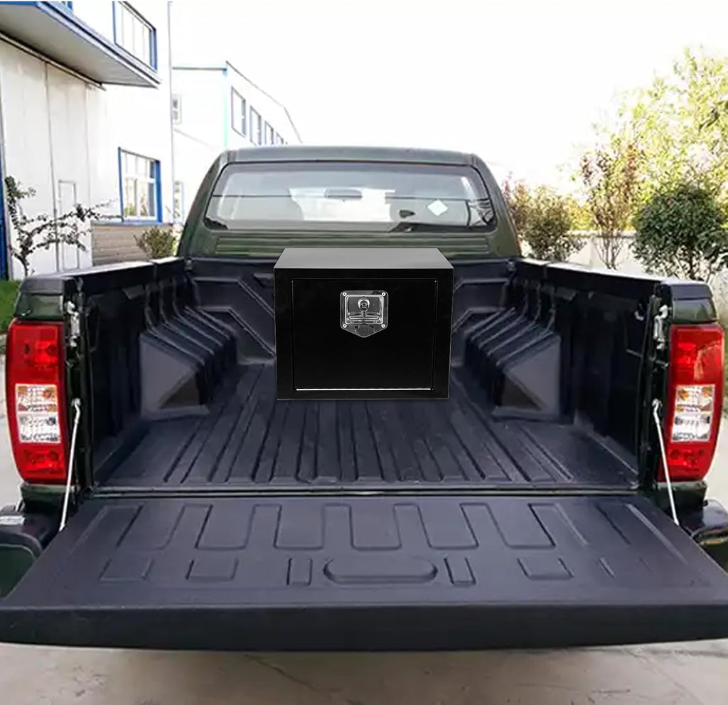 18"x 12"x 14" Steel Underbody Truck Tool Box with T-Handle Lock Latch, 18 Inch Heavy Duty Steel Under Body Toolbox for Pick Up Truck RV, Under Mount Tool Box