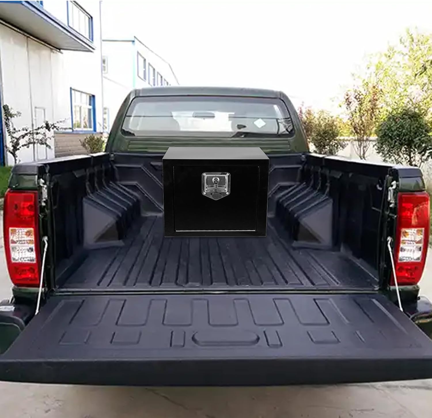 18"x 12"x 14" Steel Underbody Truck Tool Box with T-Handle Lock Latch, 18 Inch Heavy Duty Steel Under Body Toolbox for Pick Up Truck RV, Under Mount Tool Box