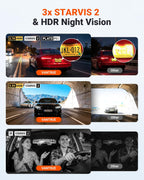 Vantrue New N4S 3 Channel Dash Cam  Front Rear Inside 2.7K+1440P+1440P Dashcam for Cars  Front and Rear Dual Channel  PlatePix™ Tech  STARVIS 2 Night Vision  Parking Mode  Wi-Fi  Support 1TB (RC18)