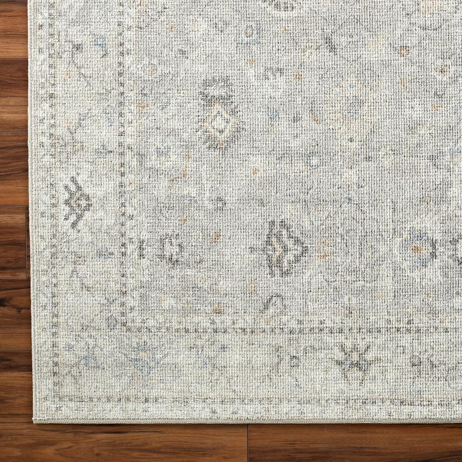 Livabliss x Becki Owens Davina Damask Area Rug , 7'10" x 10', Light Grey