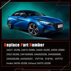 AUCERAMIC Timing Chain Kit With Intake & Exhaust CVVT Gear Sprocket Fit for Hyundai Elantra 2014-2016,Kia Soul 2014-2019, 2.0L G4NA G4NC, Replace# 24321-2E200 24350-2E201