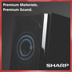 Sharp XL-BH250 Sharp 5-Disc Micro Shelf Executive Speaker System with Bluetooth  USB Port for MP3 Playback  AM/FM  Audio in for Digital Players