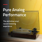 Fluance RT85N Reference High Fidelity Vinyl Turntable Record Player with Nagaoka MP-110 Cartridge  Acrylic Platter  Speed Control Motor  High Mass MDF Wood Plinth  Vibration Isolation Feet - Walnut