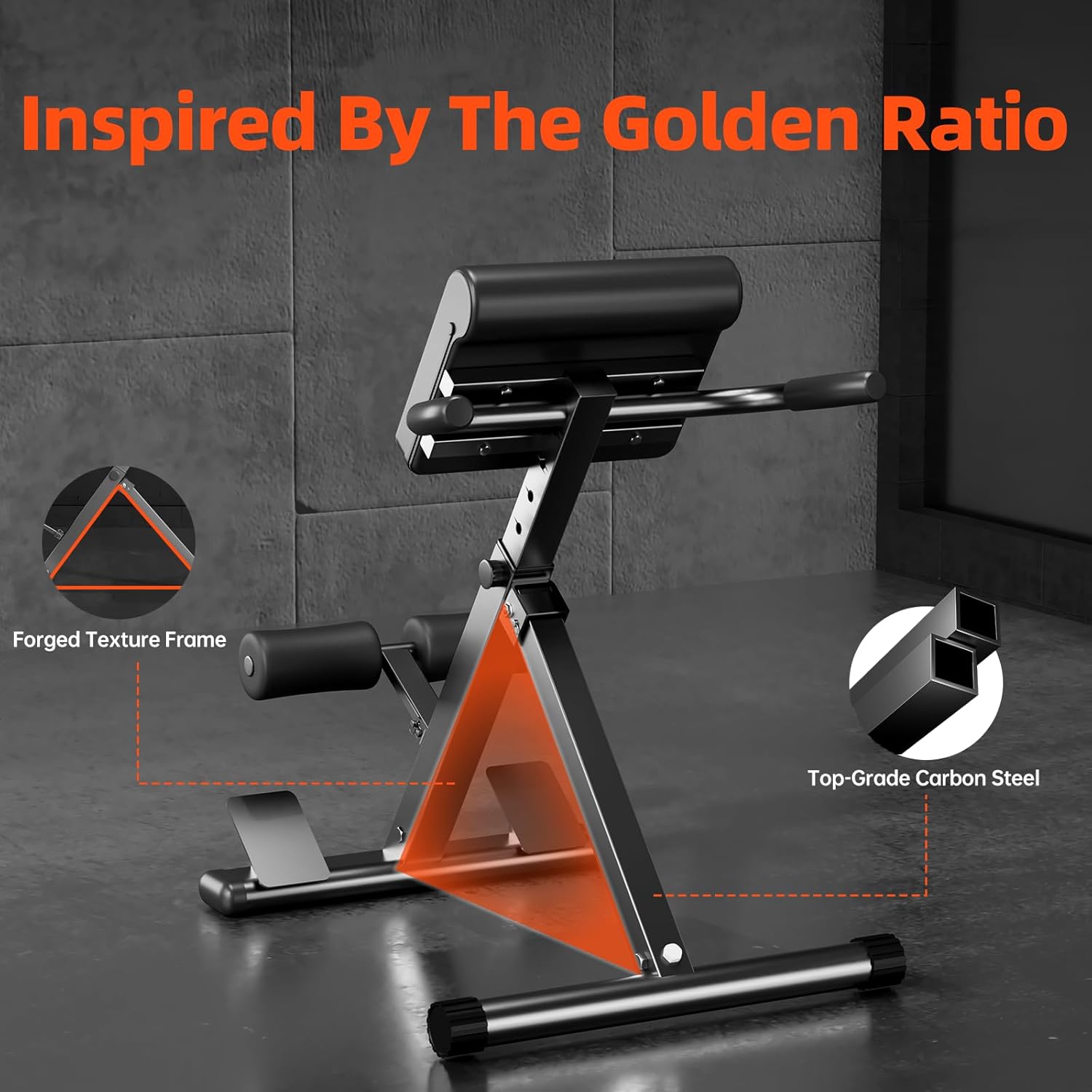 Roman Chair Hyperextension Bench – Adjustable Back Extension Machine for Glutes, Hamstrings & Lower Back – Foldable Multi-Purpose Workout Equipment for Home Gym