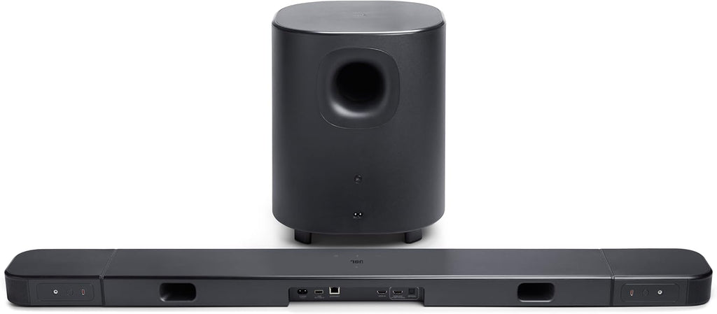 JBL Bar 700MK2-7.1 Channel soundbar System with Detachable Speakers and Dolby Atmos  780W max Output Power and a 10" Wireless subwoofer  Works with Voice Assistant-Enabled Speakers (Black)