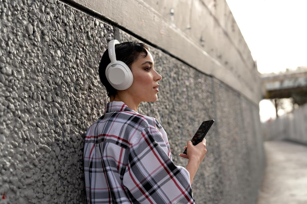 Sony ULT WEAR Over-Ear Noise Canceling Bluetooth Headphones with Alexa Built-in  Comfortable Design  30-Hour Battery  Massive Bass  & Signature Noise Canceling Found in 1000X Series  Off White