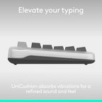 Logitech Alto Keys K98M Wireless Mechanical Keyboard, Customizable Keyboard with Vibration Absorbing Gasket, Backlit Keys, Bluetooth, USB-C Charging, for PC, Mac, Laptops - Graphite