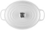 Le Creuset Enameled Cast Iron Signature Oval Dutch Oven, 8 qt., White