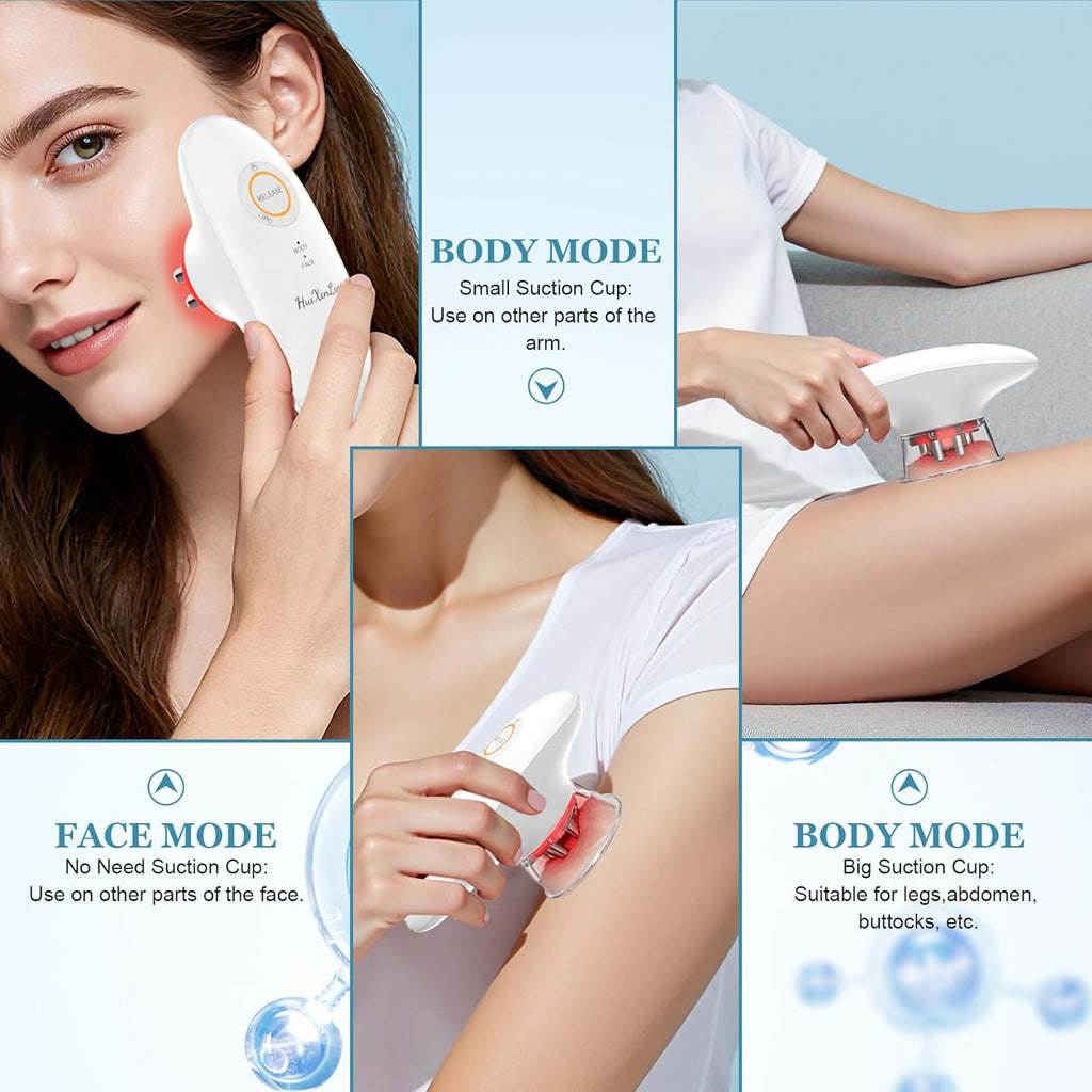 4 in 1 Body Sculpting Machine, Anti Cellulite Massage Tool,Lymphatic Drainage Massager,Reduce Stretch Marks & Cellulite & Tightens Skin，for Back, Belly, Waist, Arms, Legs.