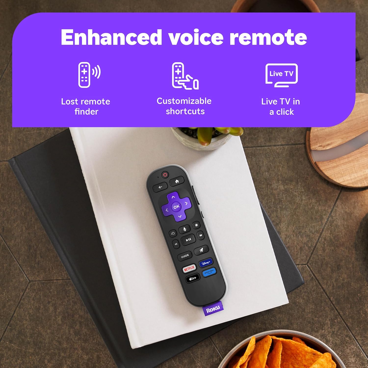 Roku Smart TV – 50-Inch Select Series  4K HDR TV – RokuTV with Enhanced Voice Remote – Flat Screen LED Television with Wi-Fi for Streaming Live Local News  Sports  Family Entertainment