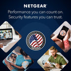 NETGEAR Orbi Whole Home Tri-Band WiFi 6 Mesh Network System (RBK753P) – Router with 2 Satellite Extenders – Security Features - Coverage up to 7 500 sq. ft.  75 Devices - AX5200 (Up to 5.2Gbps)