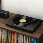 Sony PS-LX310BT Belt Drive Turntable: Fully Automatic Wireless Vinyl Record Player with Bluetooth and USB Output Black