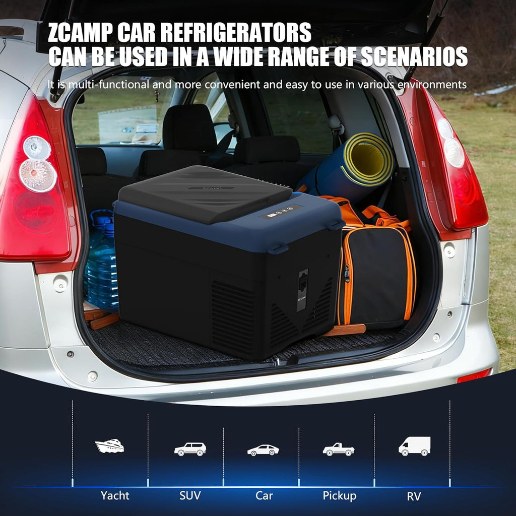 KI12 12 Volt Refrigerator,Portable Freezer,11 Quart(12L) Car Cooler,12V Car Fridge APP Control,12/24V DC 100-240V AC for Camping, Travel, Truck, RV, Boat -4℉~68℉