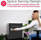 FRIGIDAIRE Black Retro Mini Refrigerator-Energy Saving-Adjustable Thermostat Control-Side Mounted Bottle Opener-Ideal for Dorm, Office, RV, Garage, Apartment 1.6 Cubic Feet