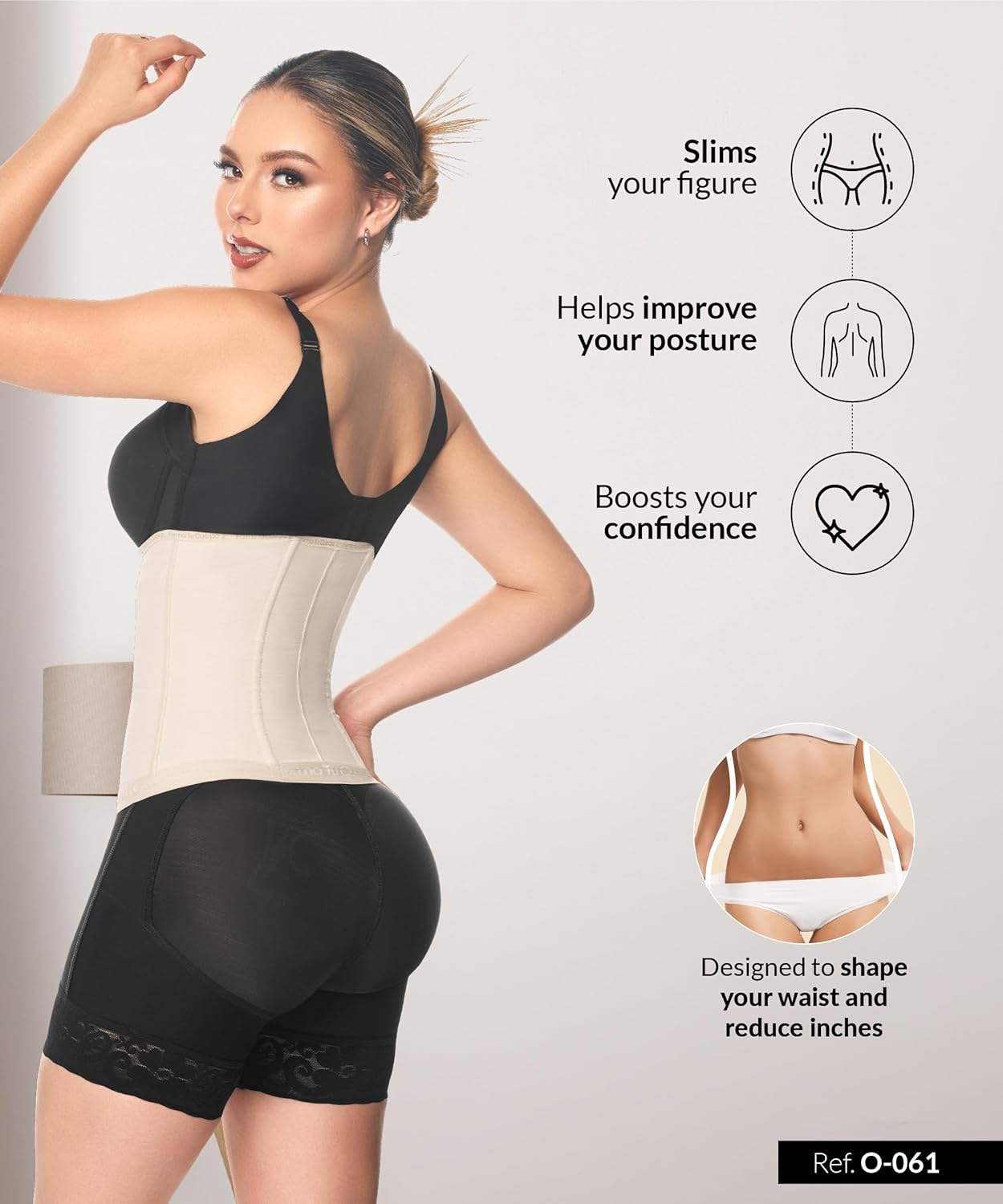 Forma Tu Cuerpo Waist Trainer for Women, Fajas Colombianas, Hourglass Shape Faja Body Shaper, Waist Cincher for Women