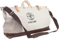 Klein Tools 5102-24SP Deluxe Canvas Tool Bag 24-Inch Made of Natural Canvas with 17 Interior Pockets and Detachable Shoulder Strap