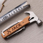 Personalized All in One Survival Tools Hammer Multitool Gifts for Men, Stocking Stuffers for Him, Gifts for Him Husband Dad Grandpa Son for Christmas, Tools For Dad, Mens Birthday