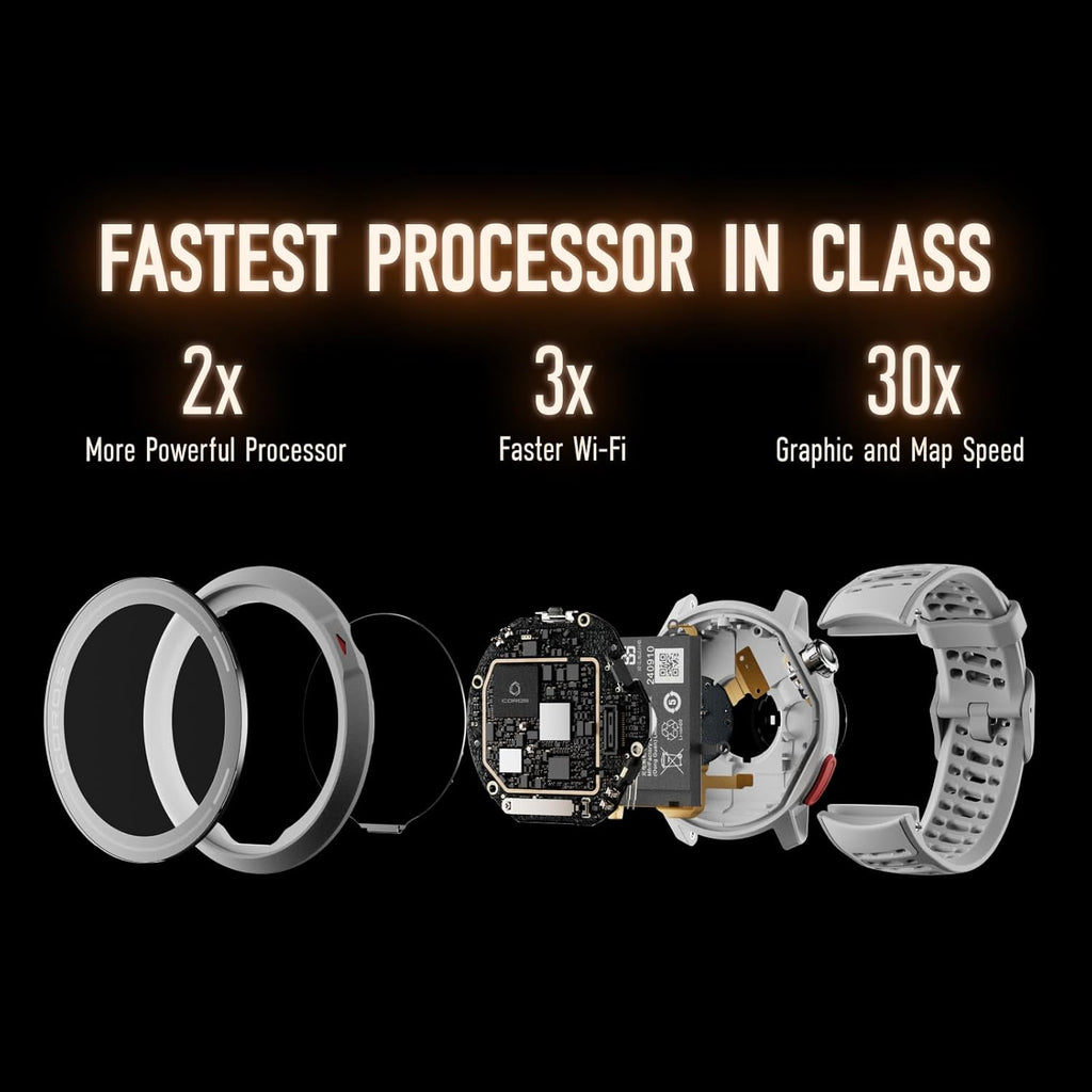 COROS PACE Pro GPS Sport Watch  1.3-inch AMOLED Touchscreen  Fastest in Class Processor Running Watch  20 Days Battery Life  Navigation with Global Offline Maps  Sleep Tracking  Running - Black