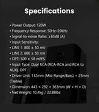 Edifier R2000DB Powered Bluetooth Bookshelf Speakers - Near-Field Studio Monitors - Optical Input - 120 Watts RMS (Black)