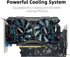 QTHREE GeForce GTX 750 Graphics Card,4GB,GDDR5,128Bit,HDMI, DVI, VGA,PC Video Card for Working,GPU,PCI Express x16,DirectX 12