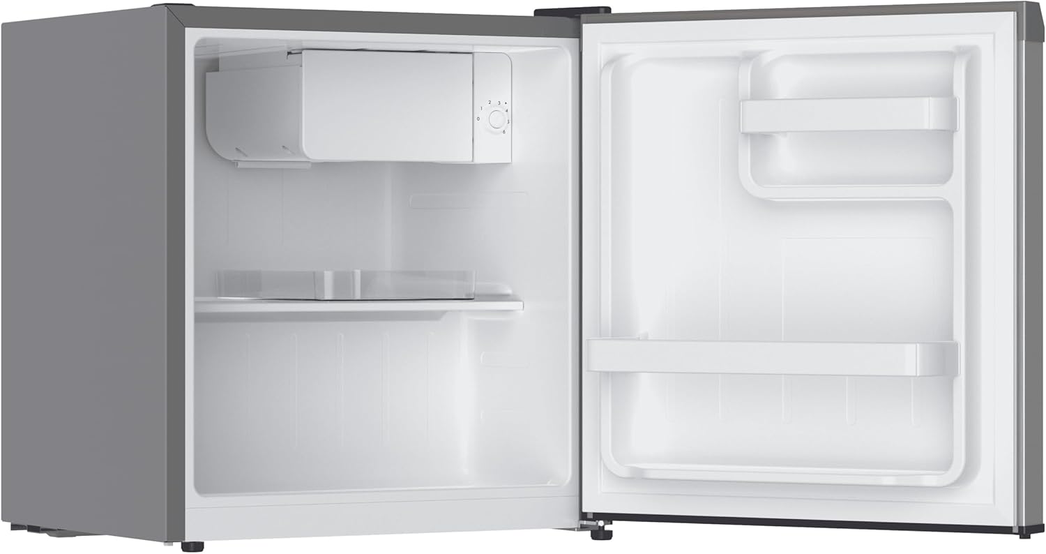 Frigidaire Retro Compact Mini Fridge with Freezer Compartment, Chrome Handles, Built-in Water Dispenser, (1.8 cu ft)