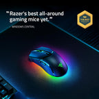 Razer Cobra Pro Wireless Gaming Mouse: 10 Customizable Controls - Chroma RGB Lighting - 30K Optical Sensor - Gen-3 Switches - 2.4GHz, Bluetooth & USB Type C - Up to 170 Hr Battery - Black