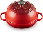 Le Creuset Enameled Cast Iron Signature Round Bread Oven, 9.5 inch, Cerise