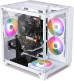 Prebuilt Gaming PC Desktop Computer Intel Core i7 Desktop Operating at A Frequency of 3.4-3.9 GHz RX590 Graphics Card with 8GB GDDR5 Video Memory 16GB RAM  512GB SSD WiFi 5.0 RGB Fan x4