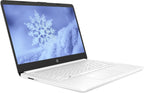 HP 14" Business & Student Laptop Computer with Microsoft Office 365 Included  Intel Quad-Core Processor  8GB RAM 320GB Storage (64GB eMMC+256GB SD Card)  Windows 11  PLUSERA Earphones  White