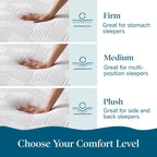 Lucid 10 Inch Memory Foam Mattress - Medium Feel - Infused with Refreshing Bamboo Charcoal and Cooling Gel - Bed in a Box - Temperature Regulating - Pressure Relief - Breathable - Queen Size