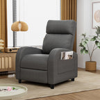 Homall Recliner Chair, Recliner Sofa for Adults, Recliners Home Theater Seating with Lumbar Support, Reclining Sofa Chair for Living Room (Fabric, Dark Grey)