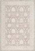 Hauteloom Bellington Living Room, Bedroom Area Rug - Neutral Traditional Bohemian Bordered - Gray, Cream, Beige, Brown - 7'10" x 10'2"