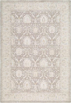 Hauteloom Bellington Living Room, Bedroom Area Rug - Neutral Traditional Bohemian Bordered - Gray, Cream, Beige, Brown - 7'10" x 10'2"