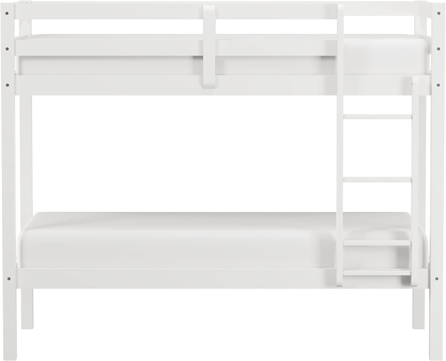 Hillsdale Kids and Teens Caspian Twin Bunk Bed, Twin/Twin, White