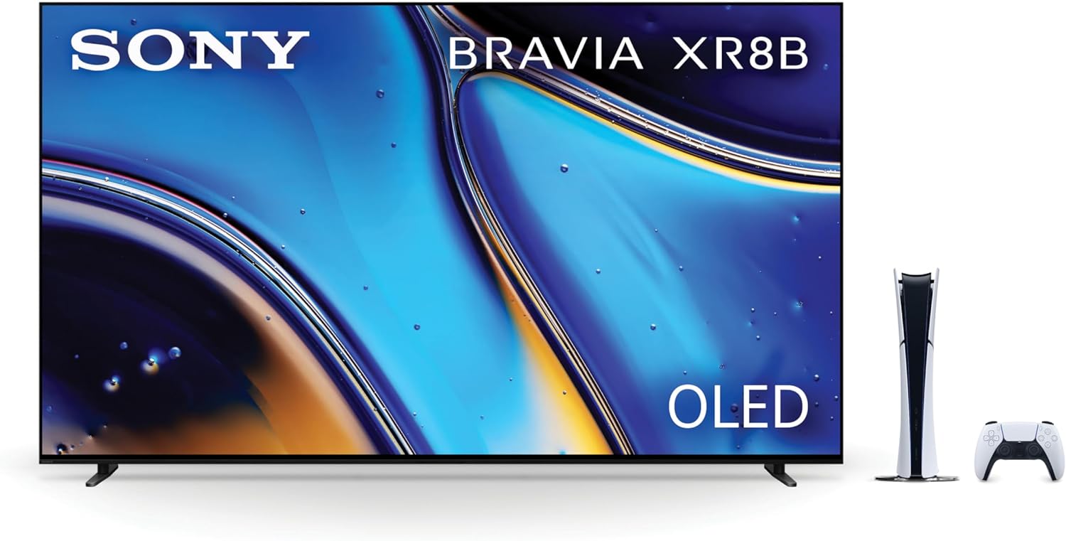 Sony 65" OLED 4K Ultra HD Smart TV BRAVIA XR8B (K-65XR8B) 2025 Model + PlayStation®5 Digital Edition (Slim) Gaming Bundle