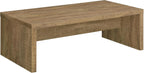 Coaster Home Furnishings Wooden Coffee Table w/ Side Panels & Center Brace, Mango Wood - Modern Rectangular Living Room and Bedroom Furniture for House and Apartment