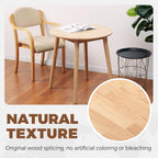28.3" Small Round Dining Table for 2,Wooden Space-Saving Kitchen Dinner Table Rustic Wood Dining Table Mid Century Modern Kitchen Table