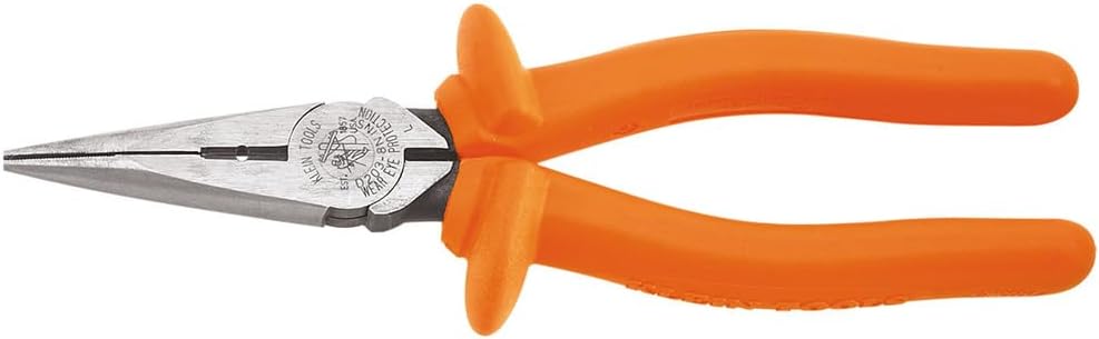Klein Tools 9420R 1000V Insulated Plier Tool Set, Made in USA, with Long-Nose, Side-Cutting, and Diagonal Cutting Pliers, 3-Piece