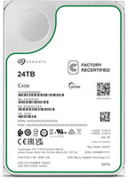 Seagate Exos ST24000NM000C 24TB 7.2K RPM SATA 6Gb/s 512e 3.5in Enterprise Hard Drive (Renewed)