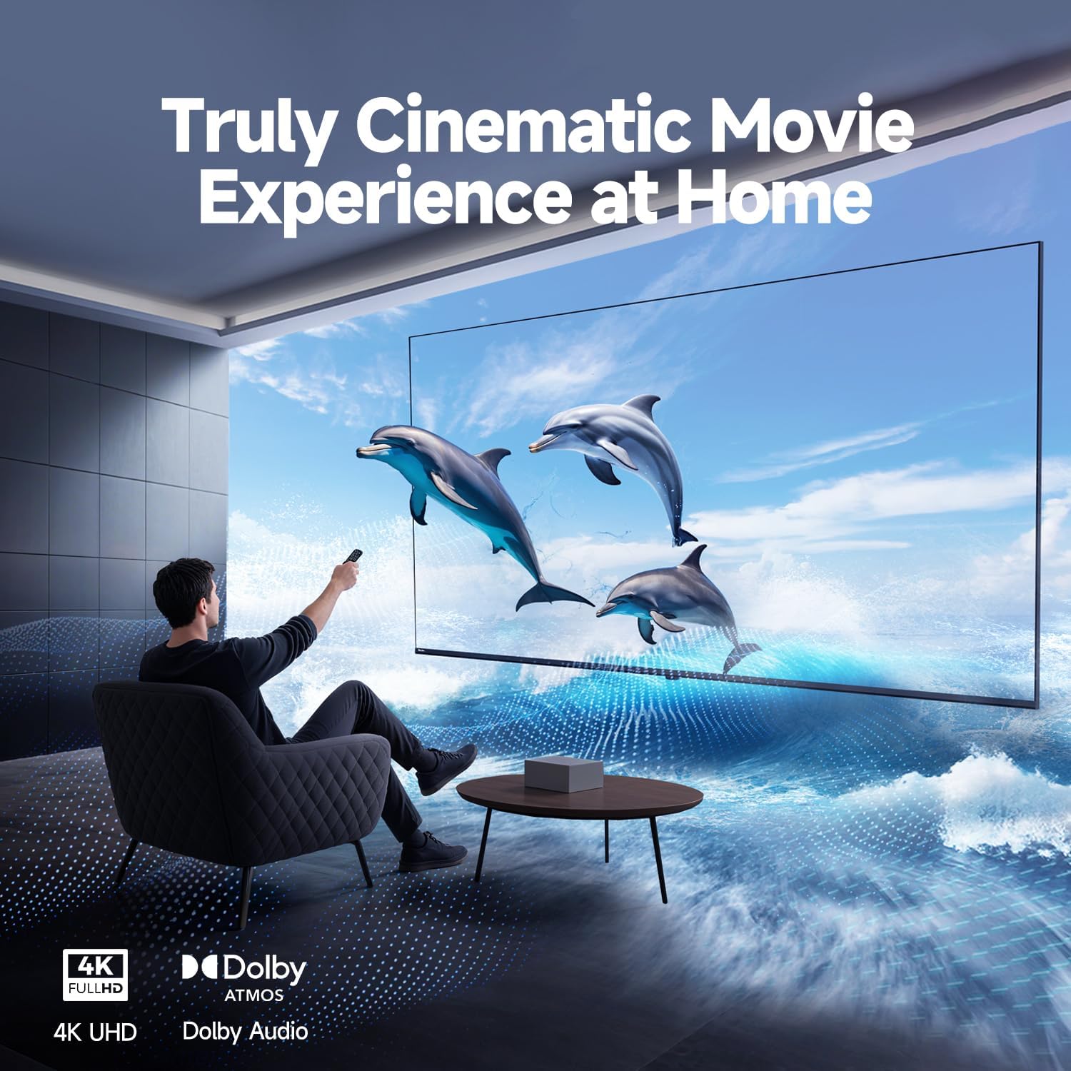HORION 43 inch Smart TV  4K UHD LED TV with WebOS 22  Ultra Slim Television with Mega Contrast  HDR10  Dolby Audio - Streaming Live  Bluetooth  Hdmi  WiFi ((P6D Series)